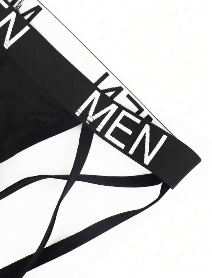 Harness-style men's jockstrap.